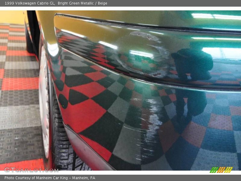 Bright Green Metallic / Beige 1999 Volkswagen Cabrio GL