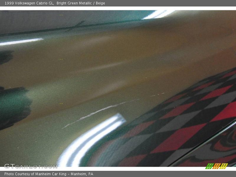 Bright Green Metallic / Beige 1999 Volkswagen Cabrio GL