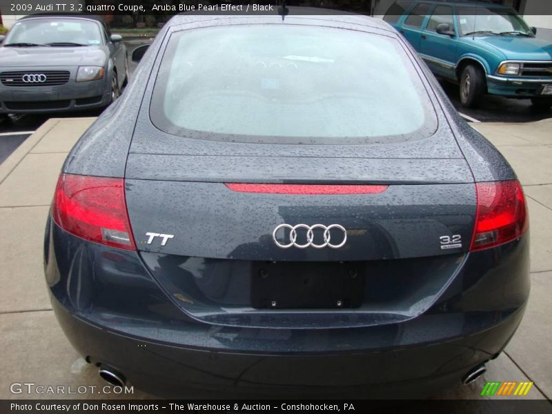 Aruba Blue Pearl Effect / Black 2009 Audi TT 3.2 quattro Coupe