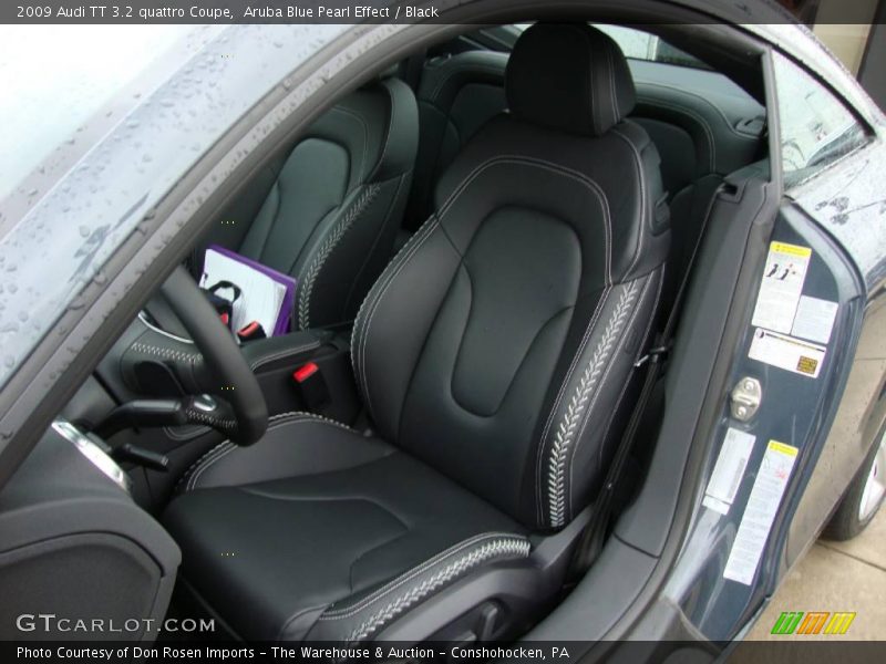 Aruba Blue Pearl Effect / Black 2009 Audi TT 3.2 quattro Coupe