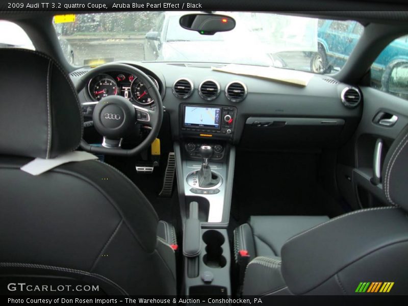 Aruba Blue Pearl Effect / Black 2009 Audi TT 3.2 quattro Coupe