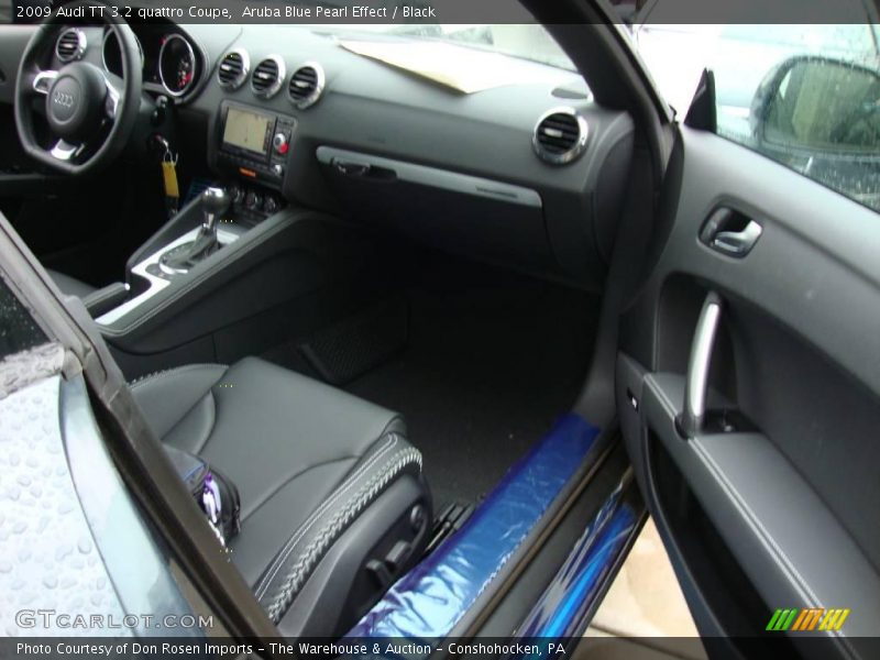 Aruba Blue Pearl Effect / Black 2009 Audi TT 3.2 quattro Coupe