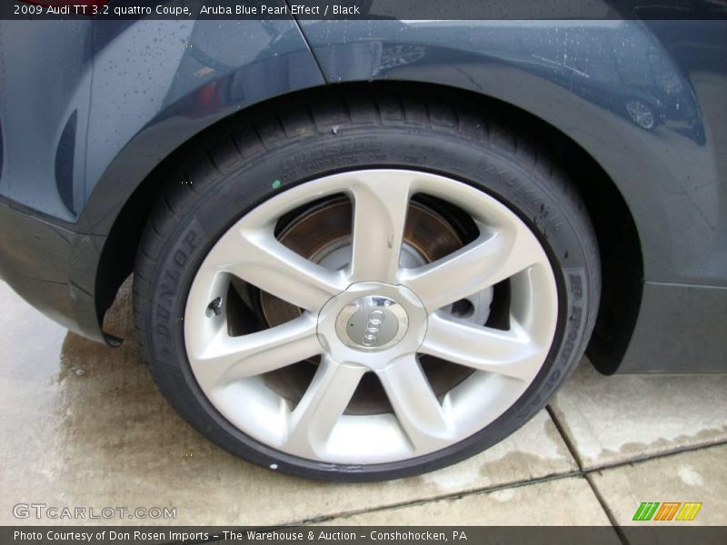 Aruba Blue Pearl Effect / Black 2009 Audi TT 3.2 quattro Coupe