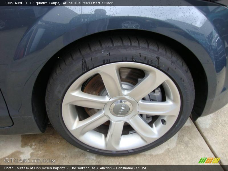 Aruba Blue Pearl Effect / Black 2009 Audi TT 3.2 quattro Coupe