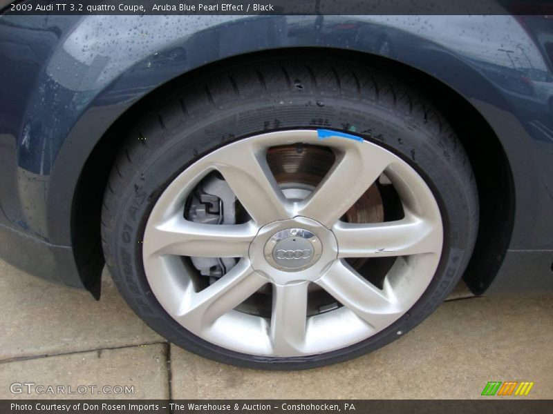 Aruba Blue Pearl Effect / Black 2009 Audi TT 3.2 quattro Coupe