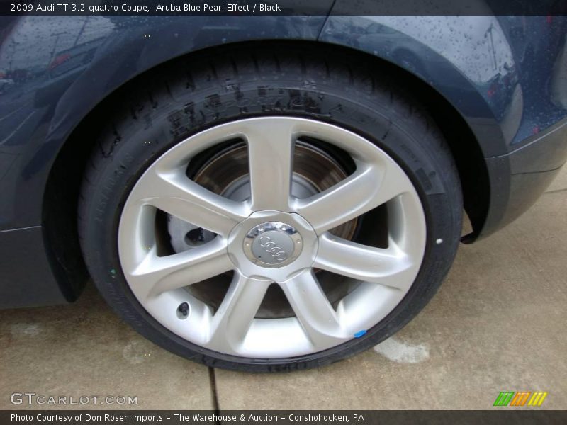 Aruba Blue Pearl Effect / Black 2009 Audi TT 3.2 quattro Coupe
