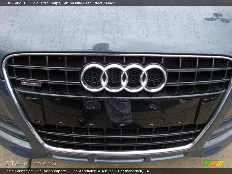 Aruba Blue Pearl Effect / Black 2009 Audi TT 3.2 quattro Coupe