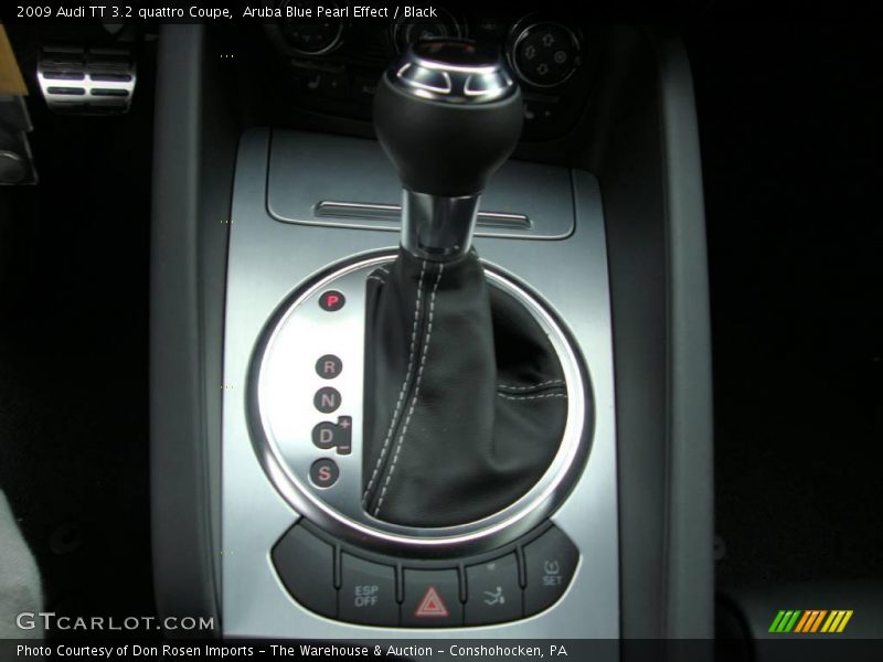 Aruba Blue Pearl Effect / Black 2009 Audi TT 3.2 quattro Coupe