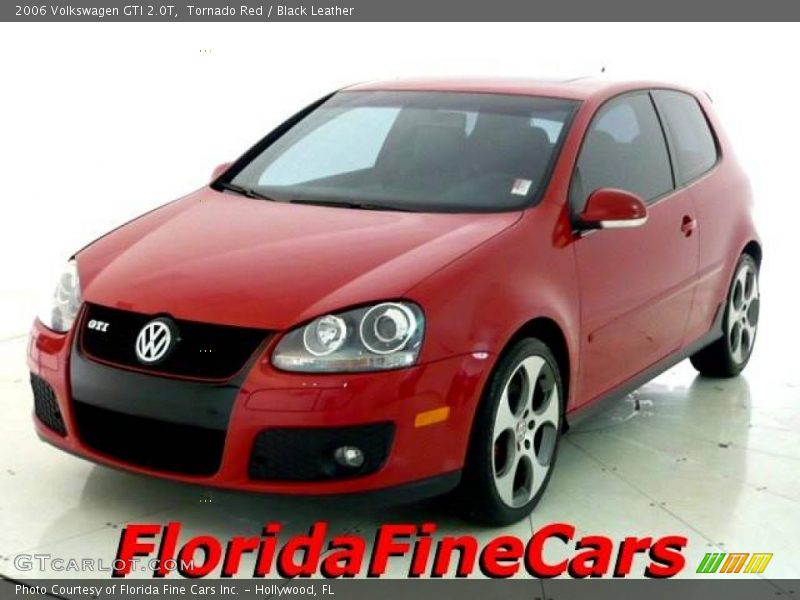 Tornado Red / Black Leather 2006 Volkswagen GTI 2.0T