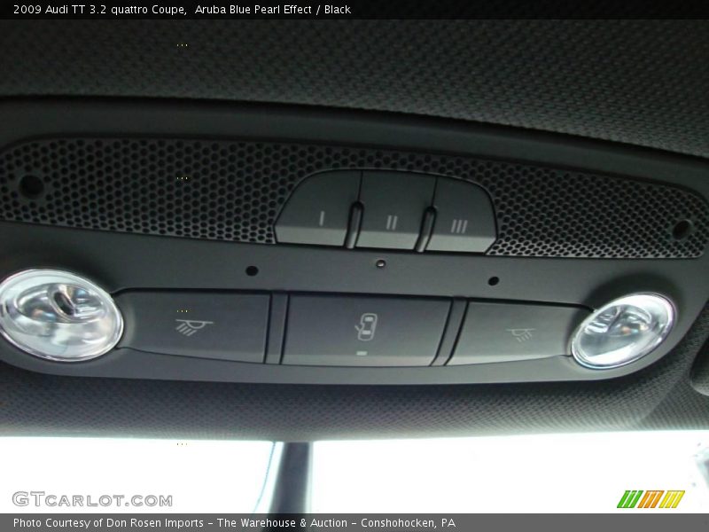 Aruba Blue Pearl Effect / Black 2009 Audi TT 3.2 quattro Coupe