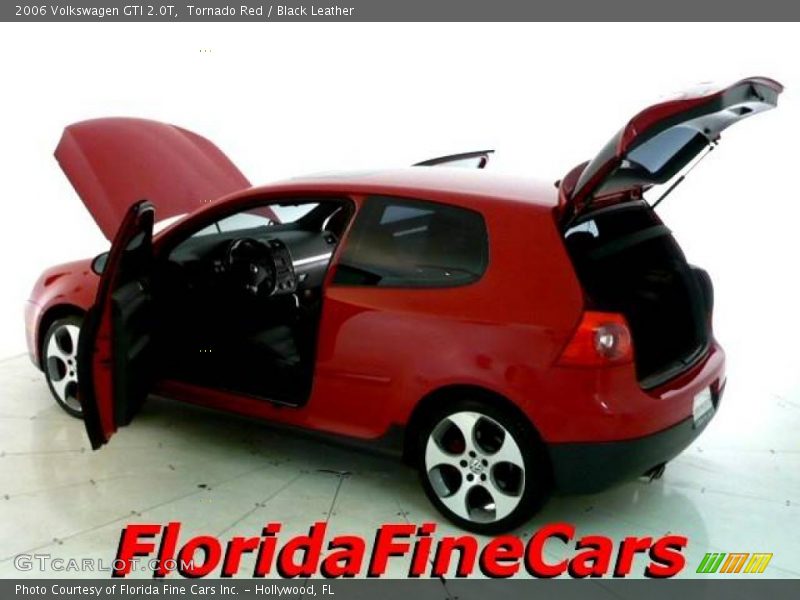 Tornado Red / Black Leather 2006 Volkswagen GTI 2.0T