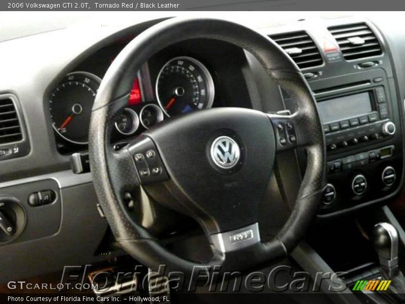 Tornado Red / Black Leather 2006 Volkswagen GTI 2.0T