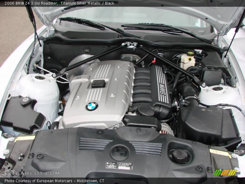 Titanium Silver Metallic / Black 2006 BMW Z4 3.0si Roadster
