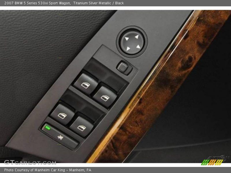 Titanium Silver Metallic / Black 2007 BMW 5 Series 530xi Sport Wagon