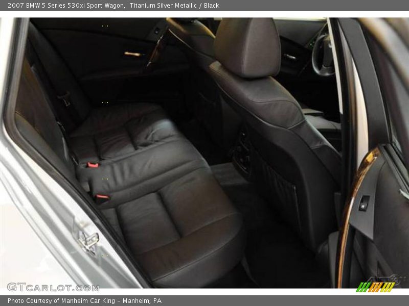 Titanium Silver Metallic / Black 2007 BMW 5 Series 530xi Sport Wagon