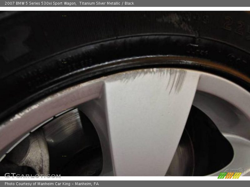 Titanium Silver Metallic / Black 2007 BMW 5 Series 530xi Sport Wagon