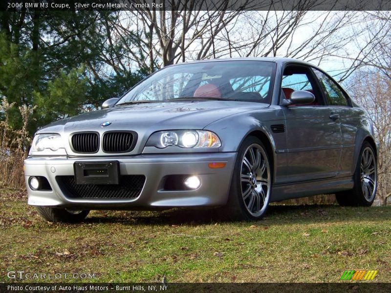 Silver Grey Metallic / Imola Red 2006 BMW M3 Coupe