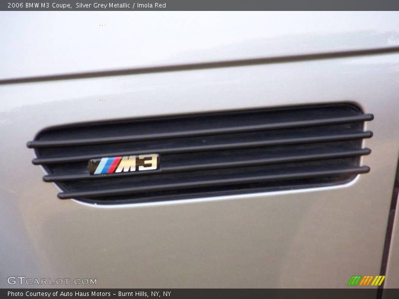 Silver Grey Metallic / Imola Red 2006 BMW M3 Coupe