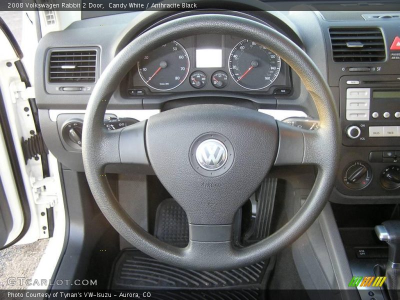Candy White / Anthracite Black 2008 Volkswagen Rabbit 2 Door