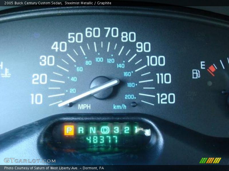 Steelmist Metallic / Graphite 2005 Buick Century Custom Sedan