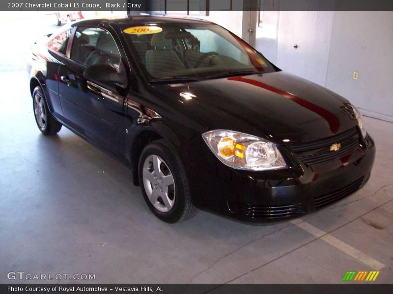 Black / Gray 2007 Chevrolet Cobalt LS Coupe