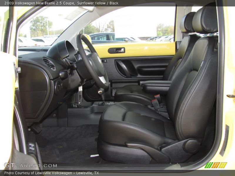 Sunflower Yellow / Black 2009 Volkswagen New Beetle 2.5 Coupe