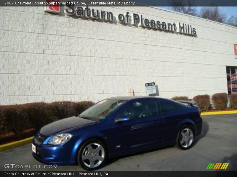Laser Blue Metallic / Ebony 2007 Chevrolet Cobalt SS Supercharged Coupe