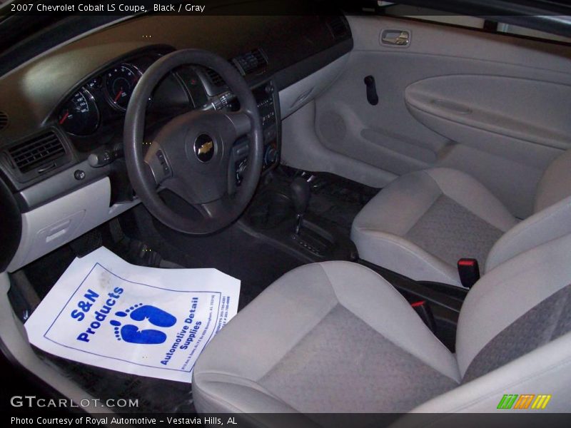Black / Gray 2007 Chevrolet Cobalt LS Coupe