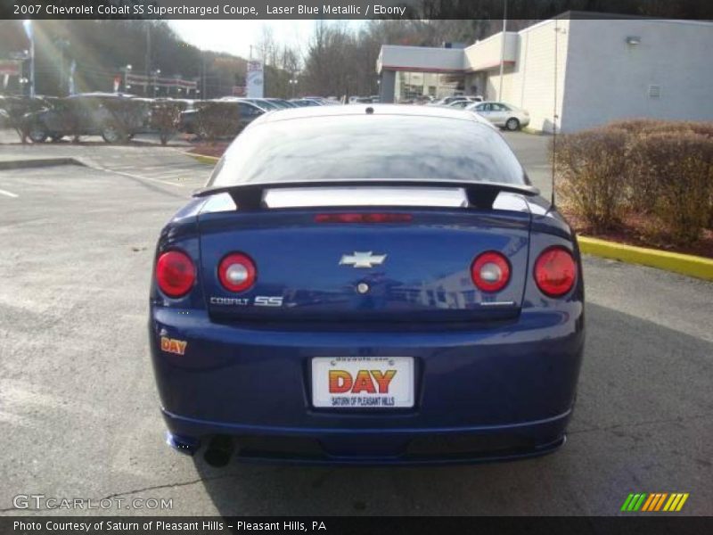 Laser Blue Metallic / Ebony 2007 Chevrolet Cobalt SS Supercharged Coupe