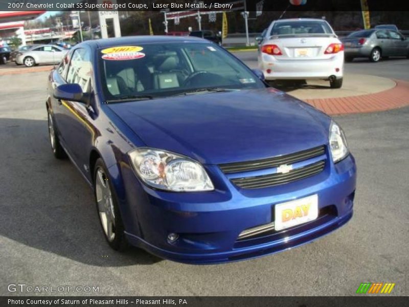 Laser Blue Metallic / Ebony 2007 Chevrolet Cobalt SS Supercharged Coupe