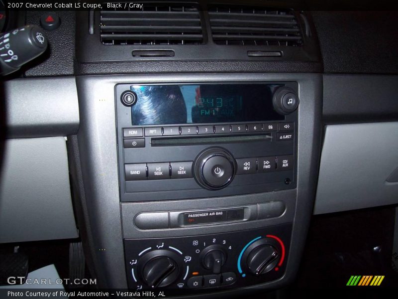 Black / Gray 2007 Chevrolet Cobalt LS Coupe