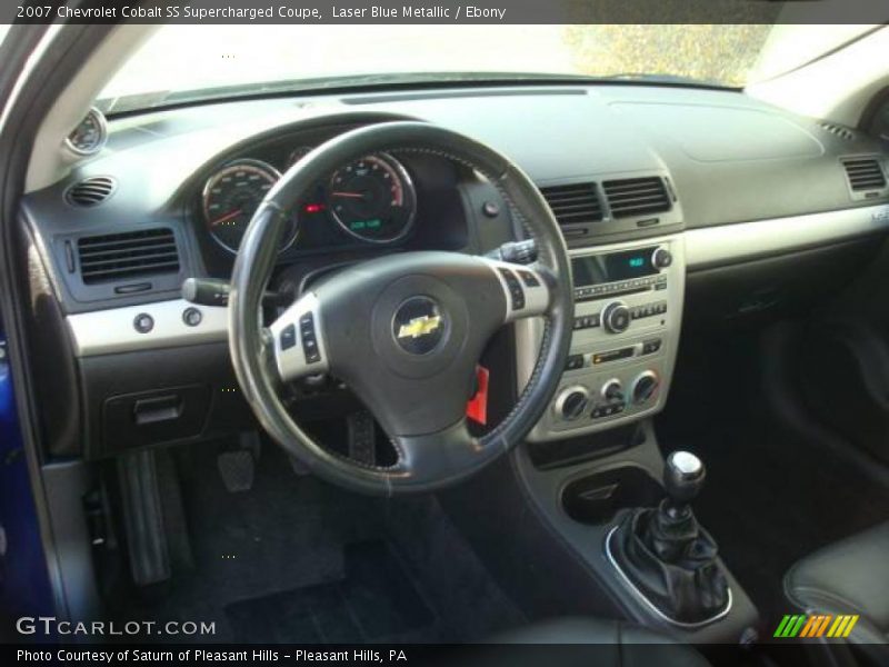 Laser Blue Metallic / Ebony 2007 Chevrolet Cobalt SS Supercharged Coupe