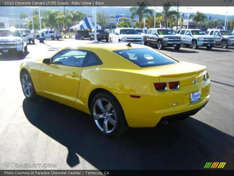 Rally Yellow / Black 2010 Chevrolet Camaro LT/RS Coupe