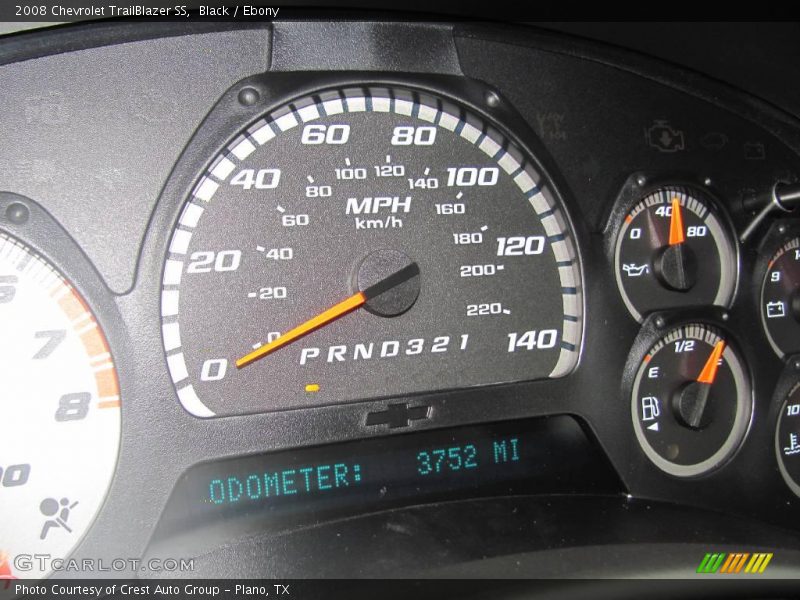 Black / Ebony 2008 Chevrolet TrailBlazer SS