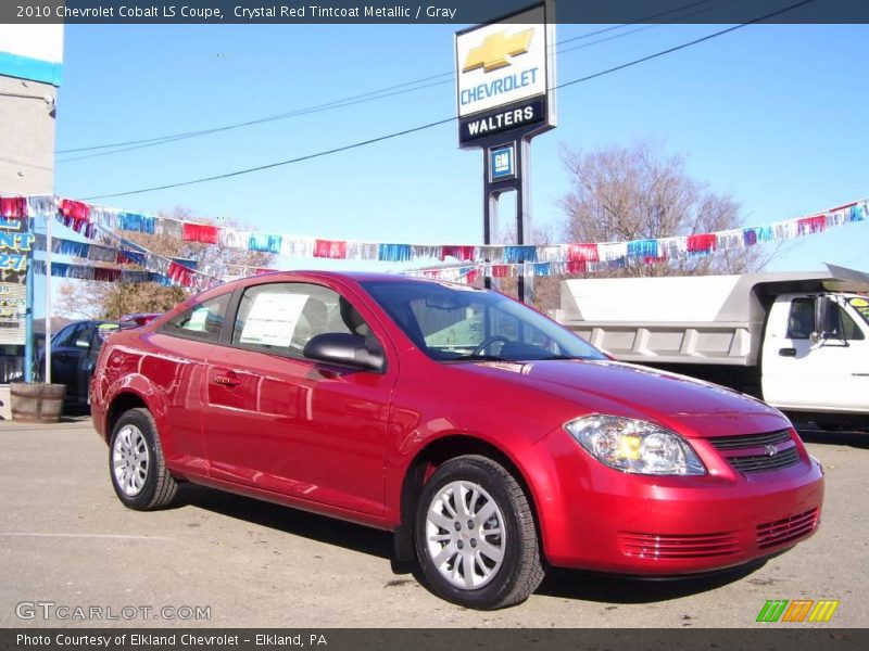 Crystal Red Tintcoat Metallic / Gray 2010 Chevrolet Cobalt LS Coupe