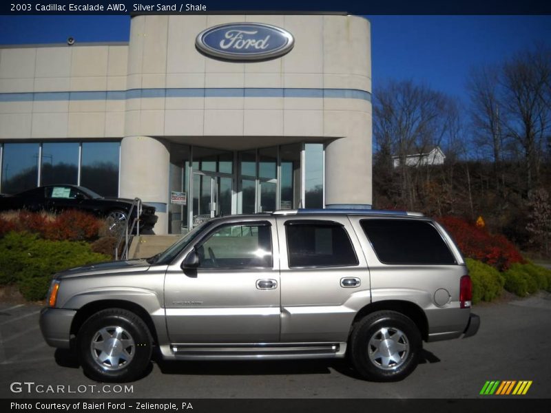 Silver Sand / Shale 2003 Cadillac Escalade AWD