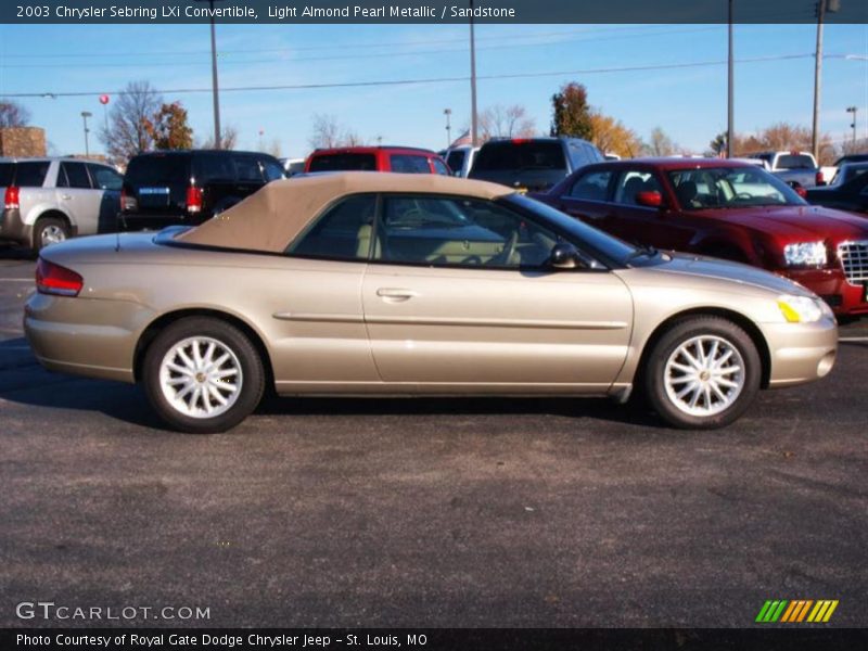 Light Almond Pearl Metallic / Sandstone 2003 Chrysler Sebring LXi Convertible