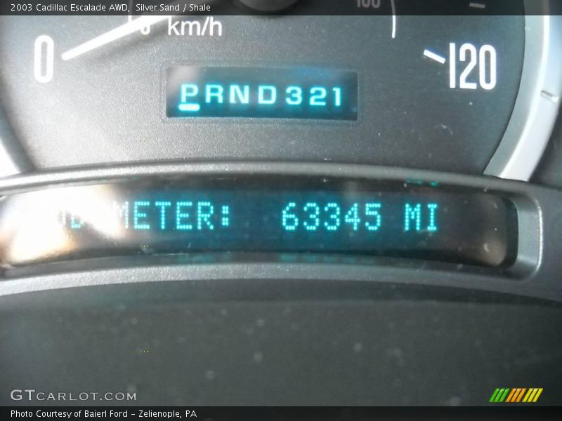 Silver Sand / Shale 2003 Cadillac Escalade AWD