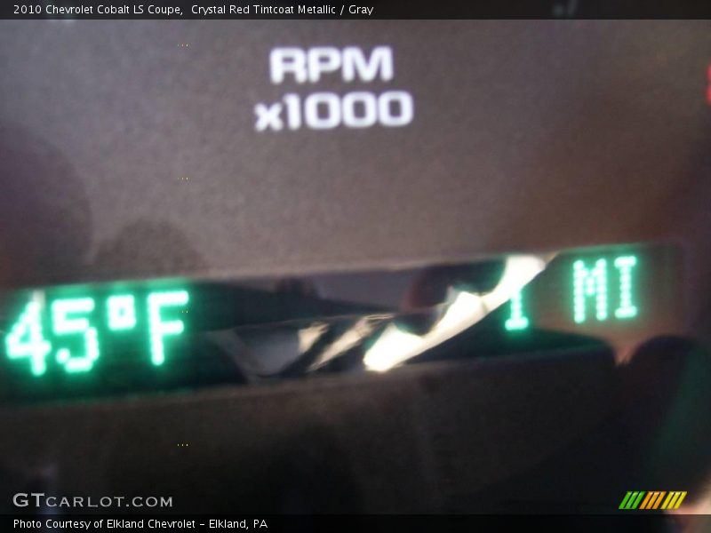 Crystal Red Tintcoat Metallic / Gray 2010 Chevrolet Cobalt LS Coupe