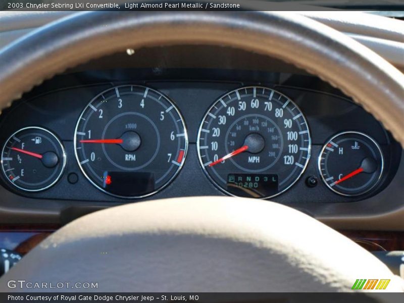 Light Almond Pearl Metallic / Sandstone 2003 Chrysler Sebring LXi Convertible