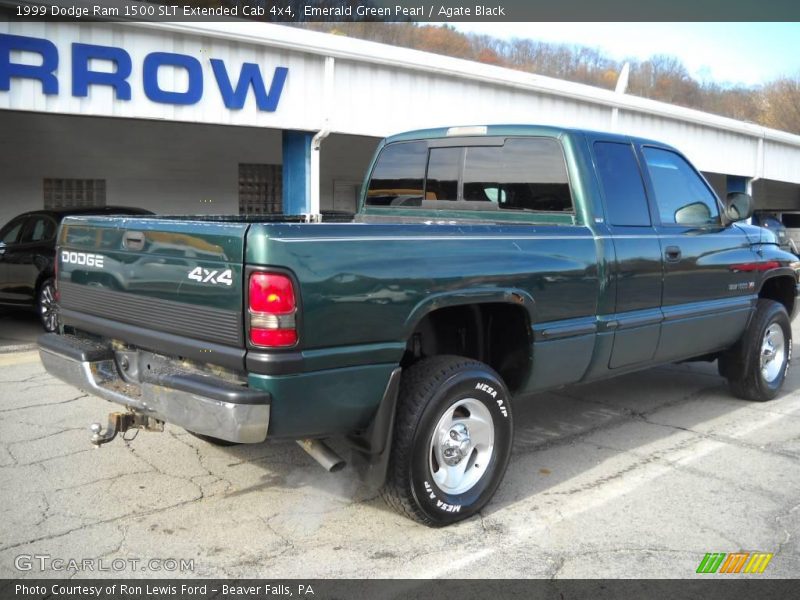 Emerald Green Pearl / Agate Black 1999 Dodge Ram 1500 SLT Extended Cab 4x4