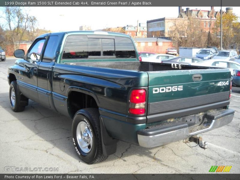 Emerald Green Pearl / Agate Black 1999 Dodge Ram 1500 SLT Extended Cab 4x4