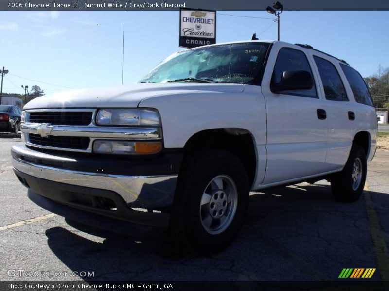 Summit White / Gray/Dark Charcoal 2006 Chevrolet Tahoe LT