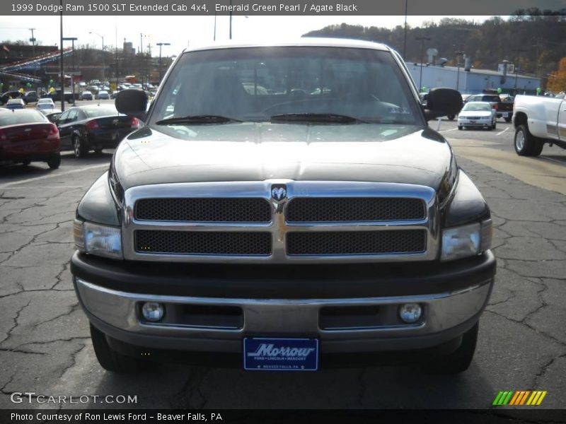 Emerald Green Pearl / Agate Black 1999 Dodge Ram 1500 SLT Extended Cab 4x4