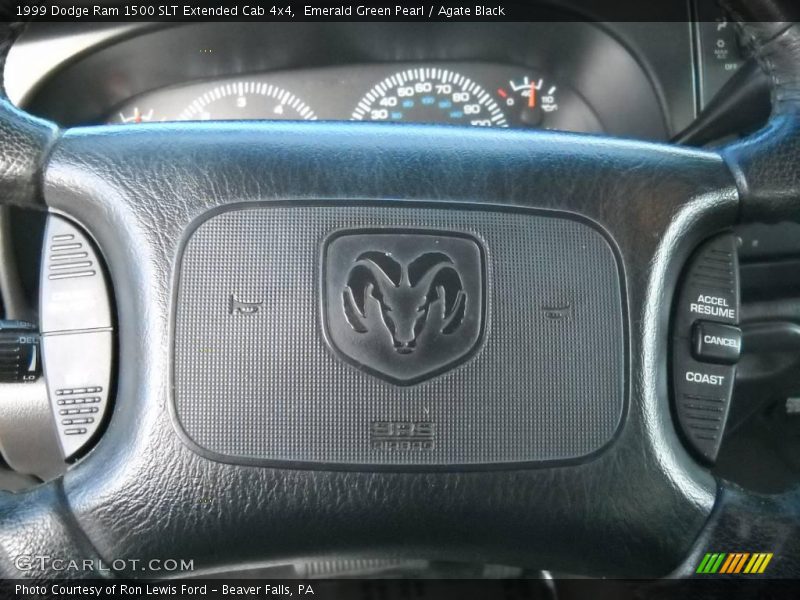 Emerald Green Pearl / Agate Black 1999 Dodge Ram 1500 SLT Extended Cab 4x4