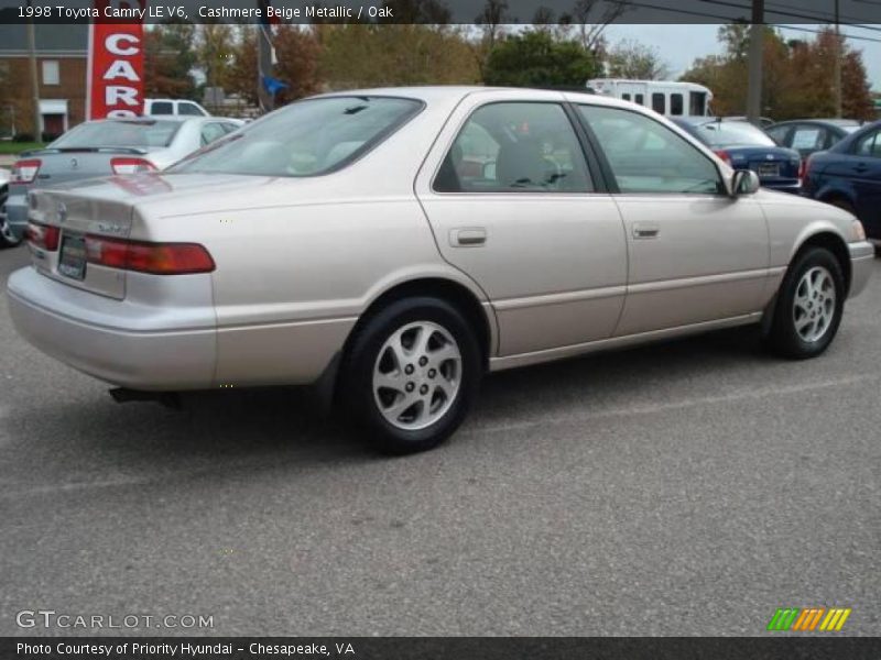 Cashmere Beige Metallic / Oak 1998 Toyota Camry LE V6