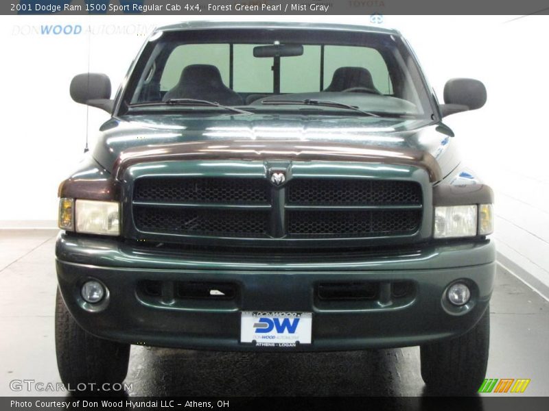 Forest Green Pearl / Mist Gray 2001 Dodge Ram 1500 Sport Regular Cab 4x4