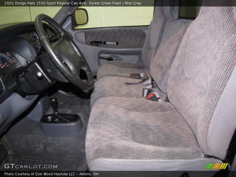 Forest Green Pearl / Mist Gray 2001 Dodge Ram 1500 Sport Regular Cab 4x4