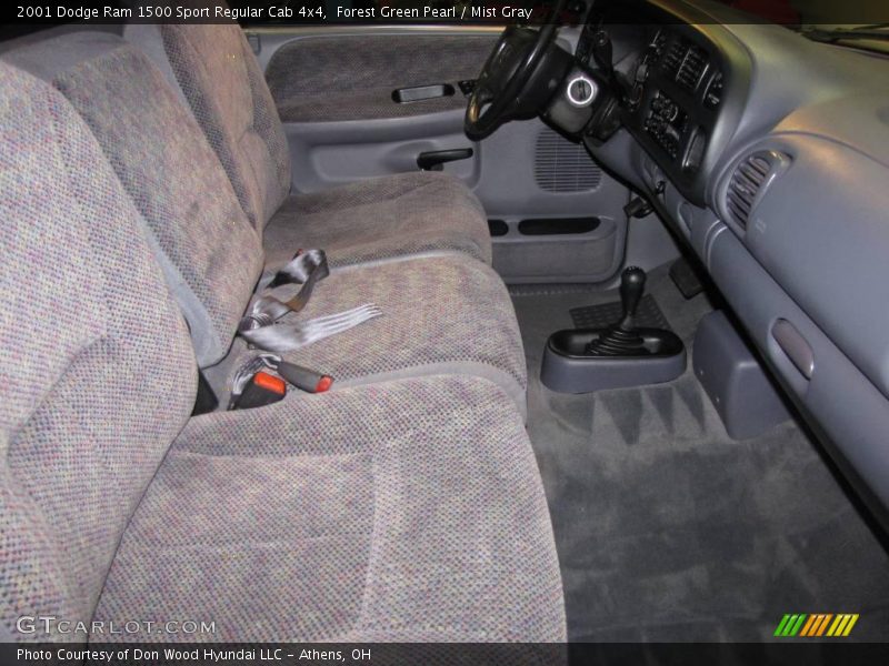 Forest Green Pearl / Mist Gray 2001 Dodge Ram 1500 Sport Regular Cab 4x4