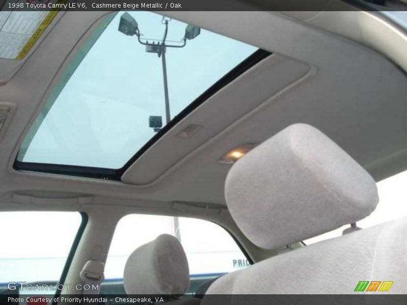 Cashmere Beige Metallic / Oak 1998 Toyota Camry LE V6